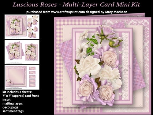 Luscious Roses - Multi-Layer Card Mini Kit