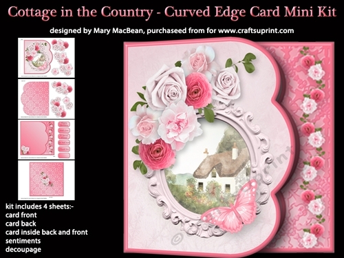 Cottage in the Country - Curved Edge Card Mini Kit