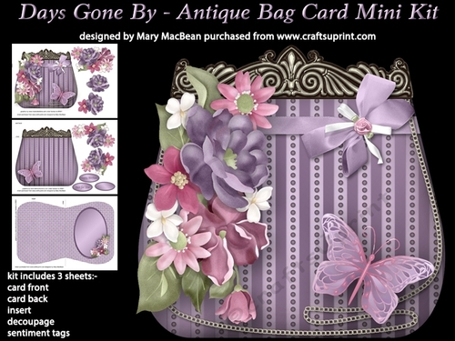 Days Gone By - Antique Bag Card MIni Kit