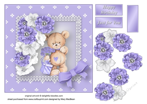A Gift for You Decoupage Card Front