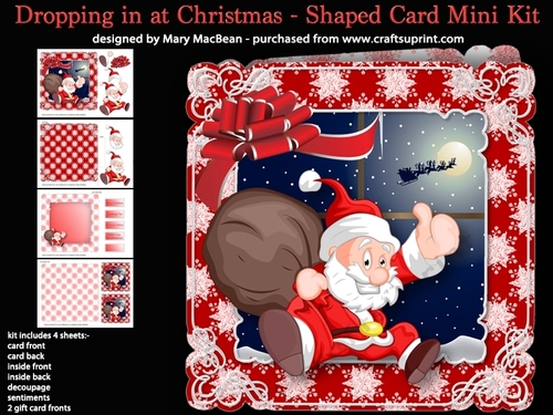 Dropping in at Christmas - Card Mini Kit