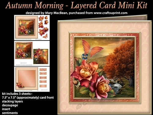 Autumn Morning - Layered Card Mini Kit