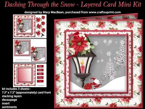 Dashing Through the Snow - Layered Card Mini Kit