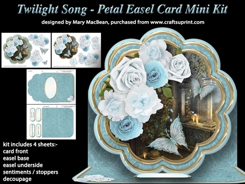 Twilight Song - Petal Easel Card Mini Kit