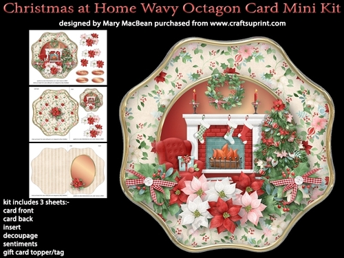 Christmas at Home - Wavy Octagon Card Mini Kit