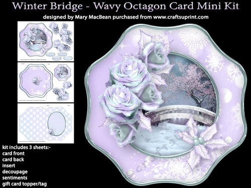 Winter Bridge - Wavy Octagon Card Mini Kit