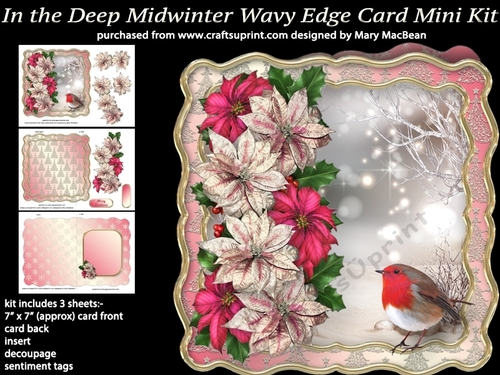 In the Deep Midwinter Wavy Edge Card Mini Kit