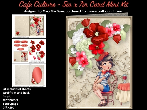 Cafe Culture - 5in x 7in Card Mini Kit