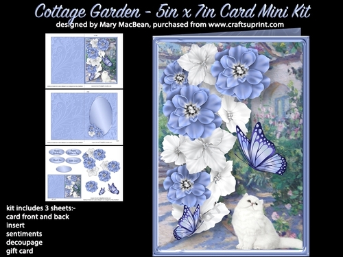 Cottage Garden - 5in x 7in Card Mini Kit