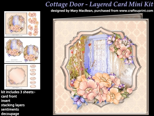 Cottage Door - Layered Card Mini Kit