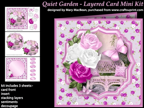 Quiet Garden - Layered Card Mini Kit