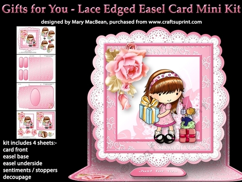 Gifts for You - Lace Edged Easel Card Mini Kit