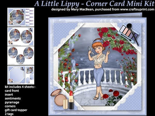 A Little Lippy - Corner Card Mini Kit