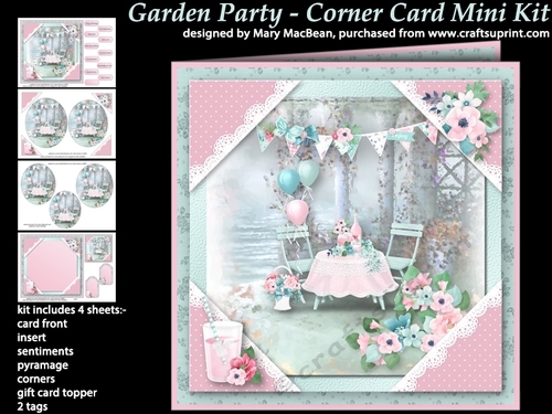 Garden Party - Corner Card Mini Kit