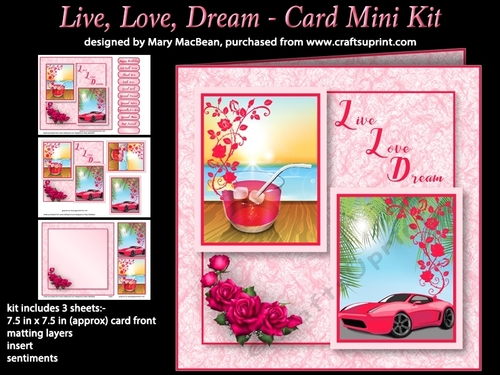 Live, Love, Dream - Card Mini Kit