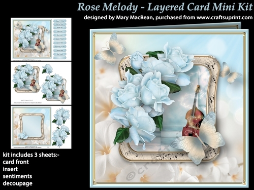 Rose Melody - Layered Card Mini Kit