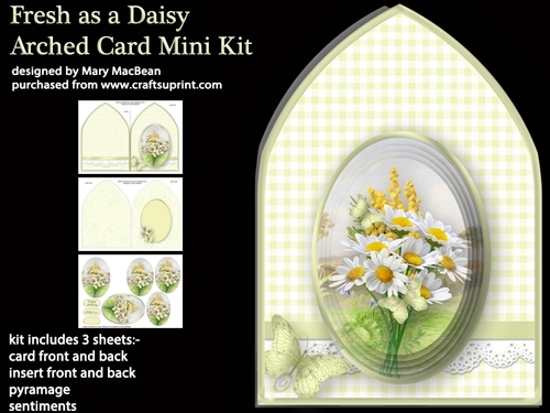 Fresh as a Daisy Arched Card Mini Kit