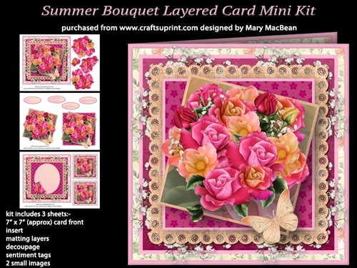 Summer Bouquet Layered Card Mini Kit