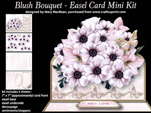 Blush Bouquet - Easel Card Mini Kit