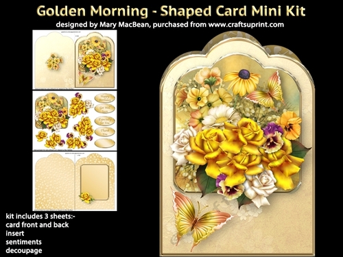 Golden Morning - Shaped Card Mini Kit