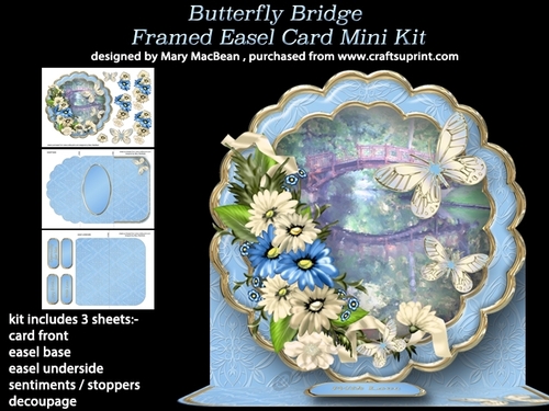 Butterfly Bridge - Framed Easel Card Mini Kit