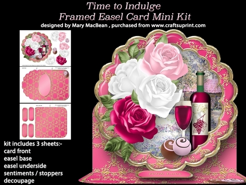 Time to Indulge - Framed Easel Card Mini Kit