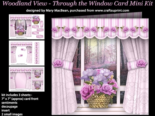 Woodland View - Through the Window Card Mini Kit