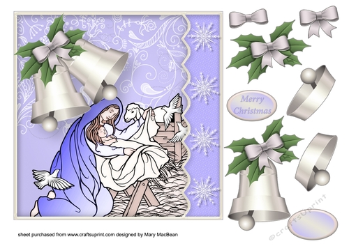 The Holy Child - Decoupage Card Front