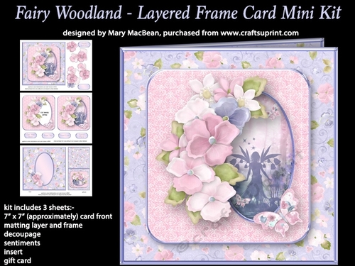 Fairy Woodland - Layered Frame Card Mini Kit
