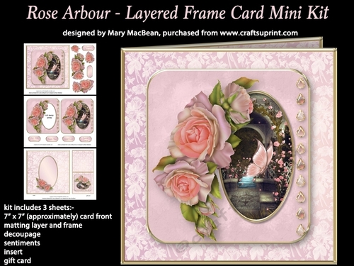 Rose Arbour - Layered Frame Card Mini Kit