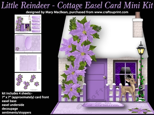 Little Reindeer - Cottage Easel Card Mini Kit