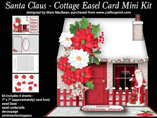 Santa Claus - Cottage Easel Card Mini Kit