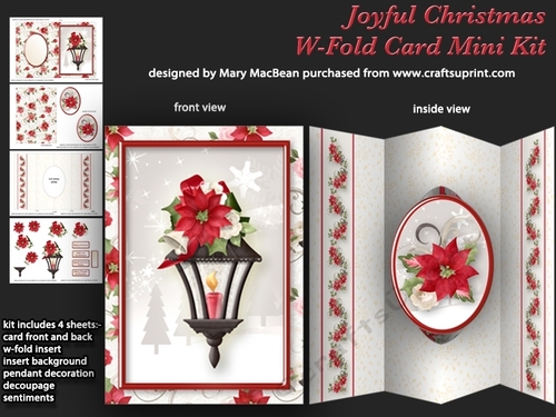 Joyful Christmas - W-Fold Card Mini Kit