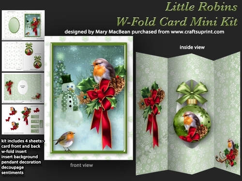 Little Robins - W-Fold Card Mini Kit