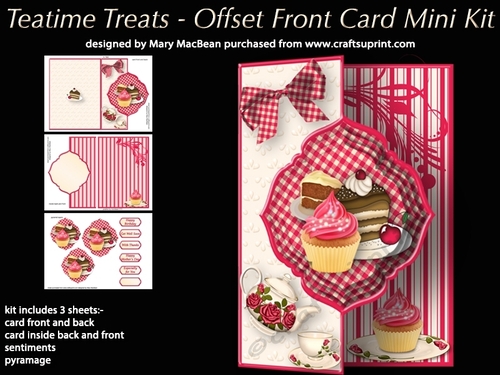 Teatime Treats - Offset Front Card Mini Kit