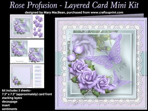 Rose Profusion - Layered Card Mini Kit