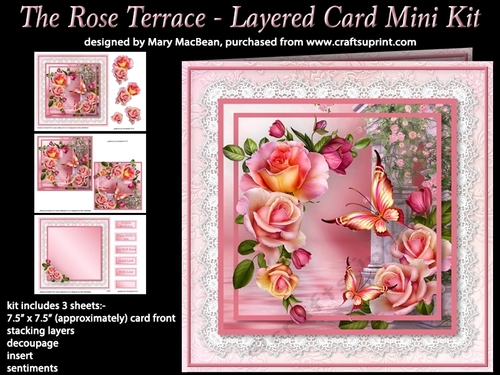 The Rose Terrace - Layered Card Mini Kit