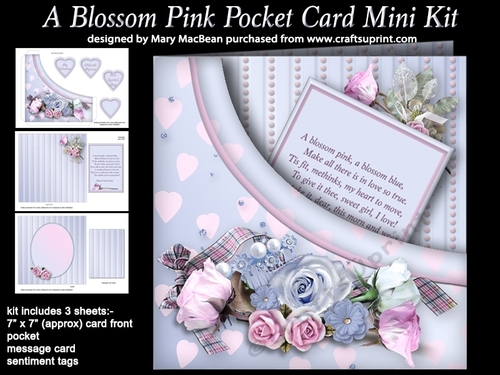 A Blossom Pink - Pocket Card Mini Kit