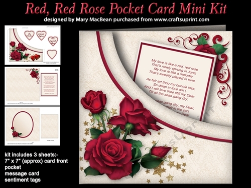 Red, Red Rose - Pocket Card Mini Kit