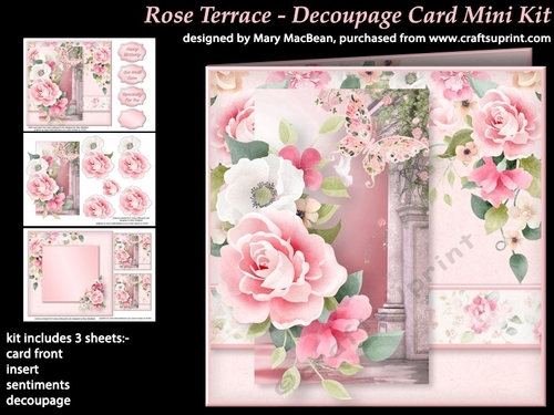 Rose Terrace - Decoupage Card Mini Kit