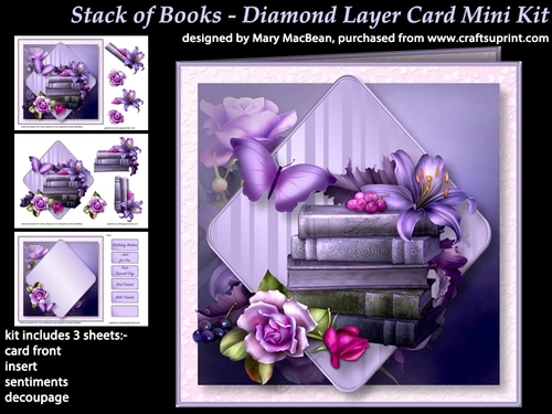 Stack of Books - Diamond Layer Card Mini Kit