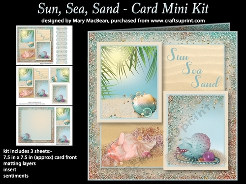 Sun, Sea, Sand - Card Mini Kit