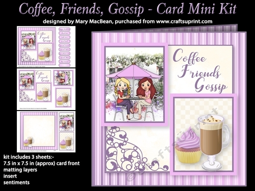 Coffee, Friends, Gossip - Card Mini Kit