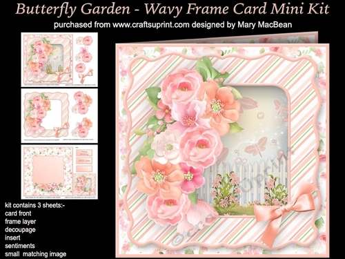 Butterfly Garden - Wavy Frame Card Mini Kit