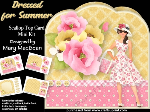 Dressed for Summer - Scallop Top Card Mini Kit