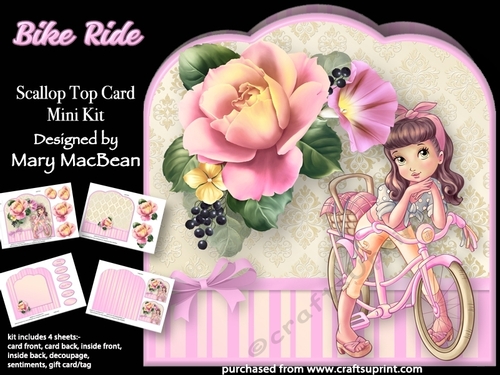 Bike Ride - Scallop Top Card Mini Kit