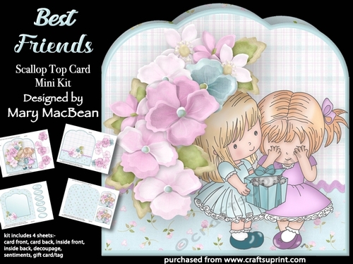 Best Friends - Scallop Top Card Mini Kit