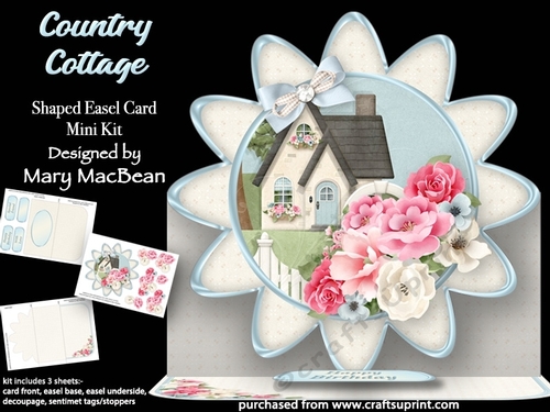 Country Cottage - Shaped Easel Card Mini Kit