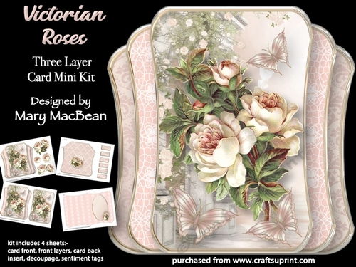 Victorian Roses - Three Layer Card Mini Kit