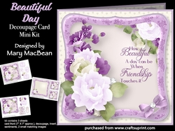 Beautiful Day - Decoupage Card Mini Kit